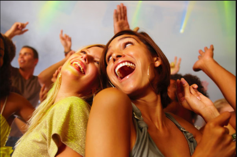 Dances and balls party in farm house